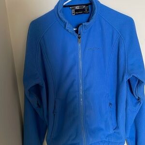 Marmot medium blue zip heavy corduroy jacket